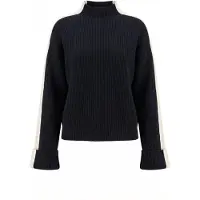 Anna field Pullover marinho / branco