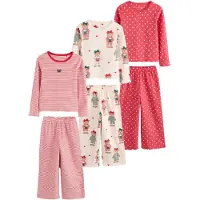 Next Pijama creme / verde escuro / vermelho / branco