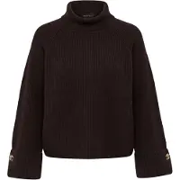 Anna field Pullover castanho escuro