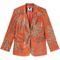 Lola Casademunt Blazer bege escuro / laranja / lagosta
