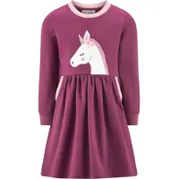 Happy girls Vestido cor-de-rosa / vermelho violeta / preto / branco