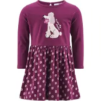 Happy girls Vestido bege claro / rosa escurecido / vermelho vinho / preto