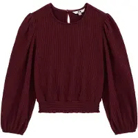 We fashion Blusa borgonha