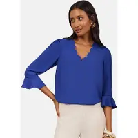 Love & roses Blusa azul real