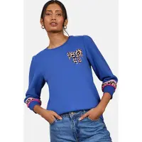Love & roses Sweatshirt azul