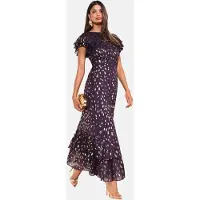 Friends Like These Vestido ouro / roxo