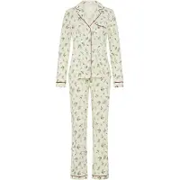 s.Oliver Pijama creme / verde claro / carmesim