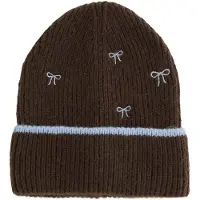 We fashion Gorros azul pastel / castanho escuro
