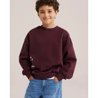 We fashion Pullover vermelho vinho