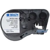 Brady M-375-1-342 fita preto sobre branco 16,40 mm x 25,78 mm
