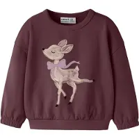 Name it Sweatshirt 'NMFRYFIE' orquídea / cyclam / branco lã
