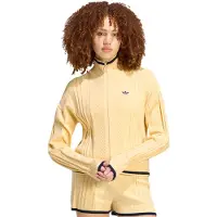 Adidas Casacos de malha CABLE KNIT FIREBIRD TRACK TOP mulheres - Bege - EU S