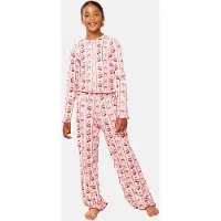 Lipsy Pijama cor-de-rosa / rosa pastel / vermelho