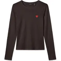 Vero Moda Camisa 'VMCHLOE' chocolate / vermelho