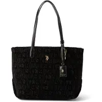 U.S. POLO ASSN. Mala de ombro chocolate / preto