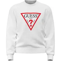 GUESS Sweatshirt vermelho / preto / branco