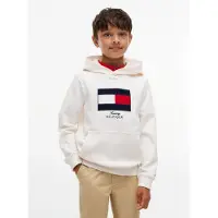 Tommy Hilfiger Sweatshirt 'HERITAGE' bege claro / vermelho sangue / preto / branco