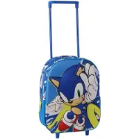 Cerda Sonic Mala Com Rodinhas 3d Sonic The Hedgehog