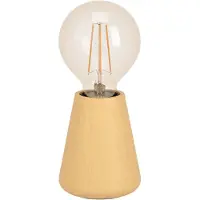 Eglo Candeeiro de mesa Asby, madeira clara, altura 10 cm, madeira