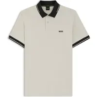 BOSS para homem. 50564688 Polo Network Paule bege claro (M), Casual, Algodão, Manga curta