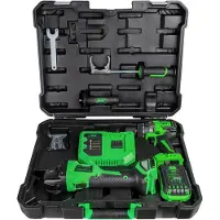 JBM Kit De Ferramentas Elétricas 125mm Brushless Angle Grinder &amp; Hammer Drill