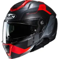 HJC i91 Carst MC1SF Preto/Antracite/Vermelho XS unissexo