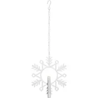 Star Trading Candeeiro decorativo LED Flamme Snow com vela de cera