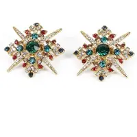 Addicted Brincos 'Acrux orecchini con i cristalli Swarovski placcati oro' ouro