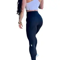 LUXFEEL Leggings 'Leggings mit hoher Taille Myself' preto