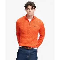 Superdry Suéter Com Meia-zíper Preppy Cotton Cable