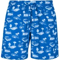 Urban Classics Calções de banho azul / branco