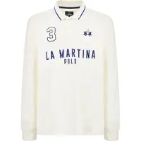 La Martina Camisa azul escuro / branco