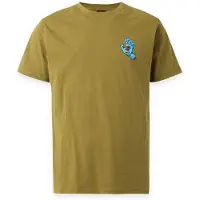 Santa Cruz Camisa 'Screaming Hand Chest' azul claro / oliveira / vermelho / preto