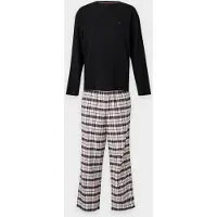 Tommy Hilfiger Underwear Pijama comprido vermelho / preto / branco