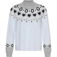 Cream Pullover bege / azul claro / preto