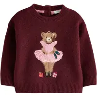 Next Pullover borgonha