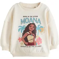 Next Sweatshirt 'Disney Moana' creme / azul claro / castanho / preto
