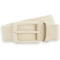 BOSS para homem. 50558757 Cinto entrançado com fivela cor bege (90 cm), Casual, Tecido