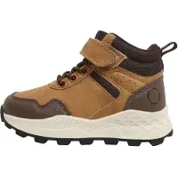 Jack & jones Junior Bota 'JFWTREK' chocolate / castanho escuro / mostarda