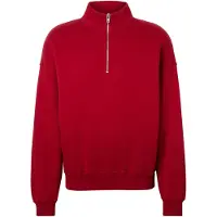 Abercrombie & Fitch Sweatshirt 'ESSENTIAL' vermelho sangue