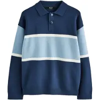 Next Camisola azulado / branco