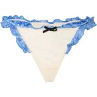 WILD LOVERS Tanga 'HELGA' creme / safira