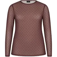 Zizzi Blusa 'EBRITT' castanho