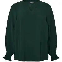 Zizzi Blusa verde escuro