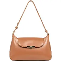 LANCASTER PARIS Mala de ombro 'Suave Evenly' castanho