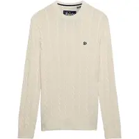 Superdry Suéter Cotton Cable Knit Crew