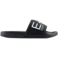 Emporio Armani unisex. 7X000108_AF15118 Chinelos Maxilogo preto (40), Plano, Nenhum, Beachwear
