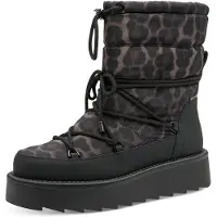 Tamaris Botas de neve castanho / preto