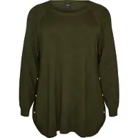 Zizzi Pullover 'CARRIE' verde escuro