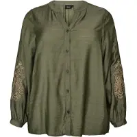 Zizzi Blusa 'CAJANICE' verde escuro